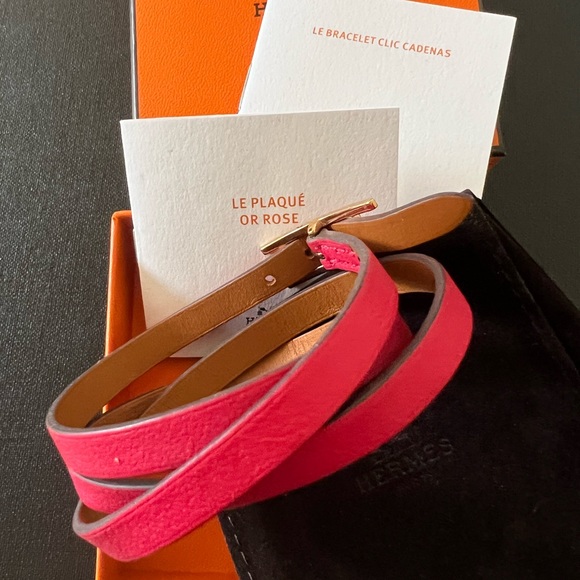 HERMES LE BRACELET CLIC CADENAS 18K ROSE GOLD - Picture 7 of 10